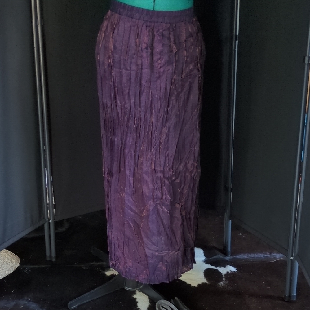 Carole Little Deep Purple Maxi Skirt